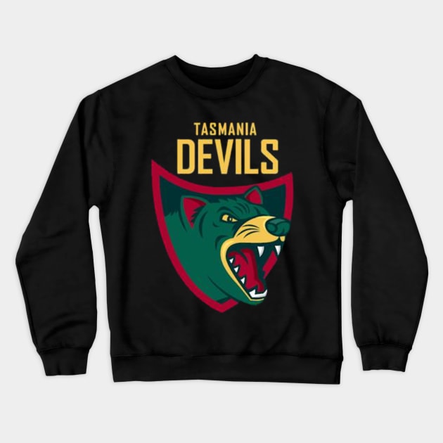 Tasmanian devils football club | AFL australian football Crewneck Sweatshirt by euror-design